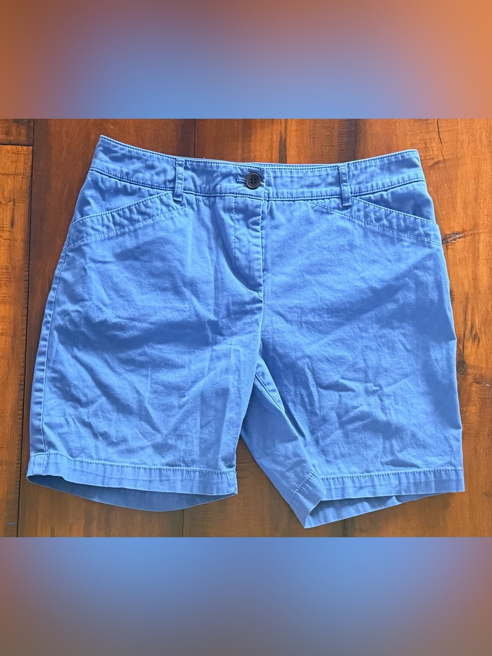 Women’s Light Blue Casual Cotton Shorts